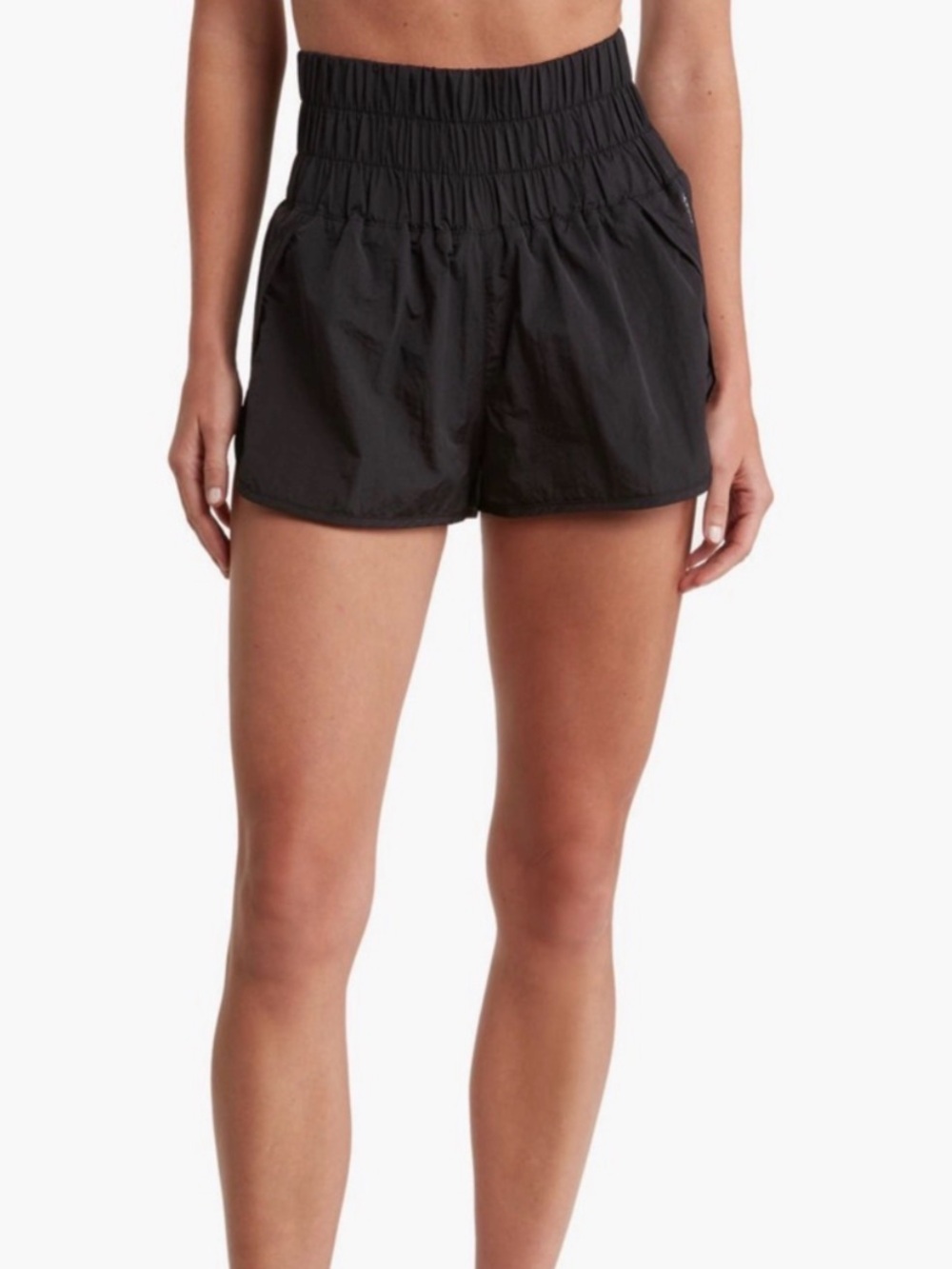 FP Movement by Free People Black High-Smock Waist Athletic Shorts